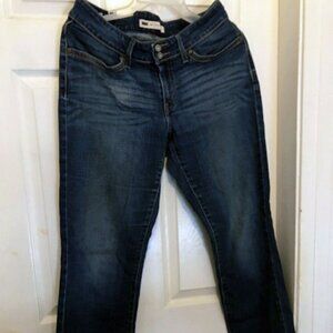 Levis 529 Curvy Straight (double Silver Buttons, Back Flap Pockets) Size 8